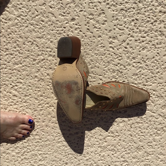 Cole Han slip on mule. Cowboy look. - Picture 2 of 6